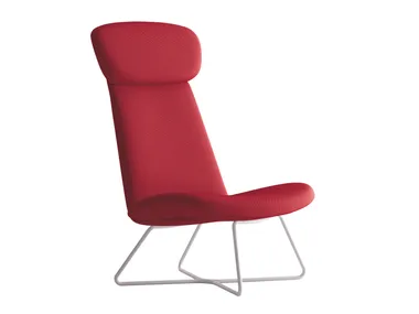 MYPLACE - Sled base armchair with headrest _ La Cividina